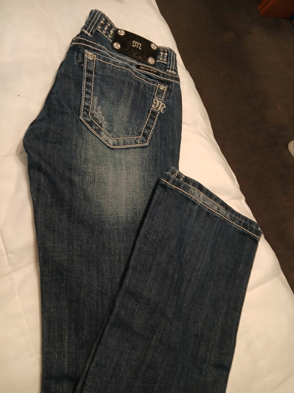 Miss Me Dark Blue Boot Cut Jeans